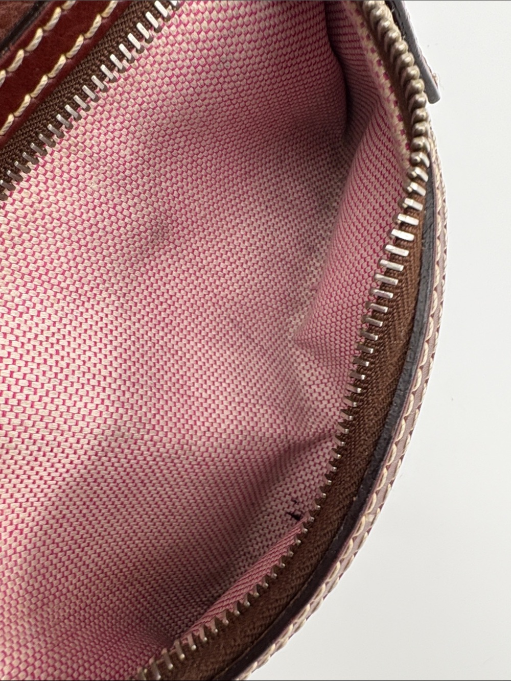 Dooney & Bourke Chestnut Brown Pebble Leather Shoulder Bag with Gold Hardware - Picture 9 of 10